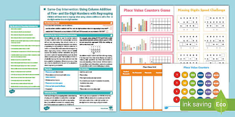 Year 5 Maths Same-Day Intervention Plan: Identifying and Writing ...